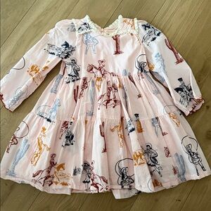 Pink Chicken western print dress